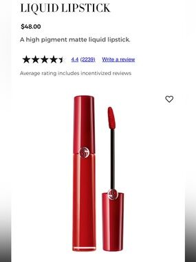 SOLD❌ Beauty Lip Maestro Velvet Liquid Lipstick red